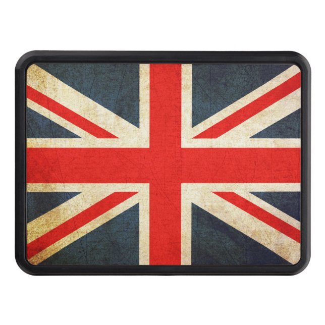 UK Flag Union Jack Trailer Hitch Cover (Front)