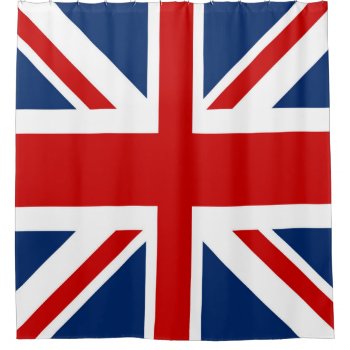 Uk Flag United Kingdom Union Jack Shower Curtain by ShowerCurtain101 at Zazzle