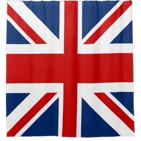 Uk Flag United Kingdom Union Jack Shower Curtain