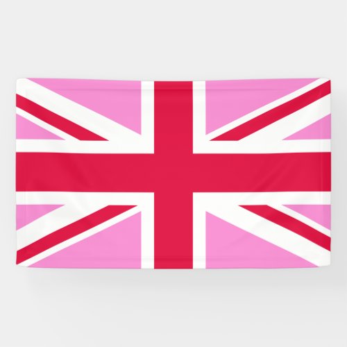 UK Gay Pride Pink Union Jack Gay British Flag Banner