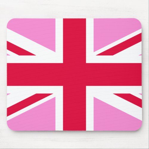 UK Gay Pride Pink Union Jack Gay British Flag Mouse Pad