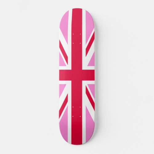 UK Gay Pride Pink Union Jack Gay British Flag Skateboard