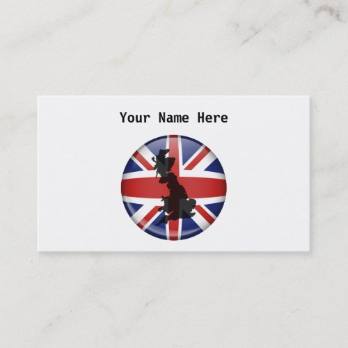 UK Globe, Your Name Here Business Card Templates