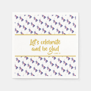 UK GREAT BRITAIN Christian Custom Party Paper Napkins