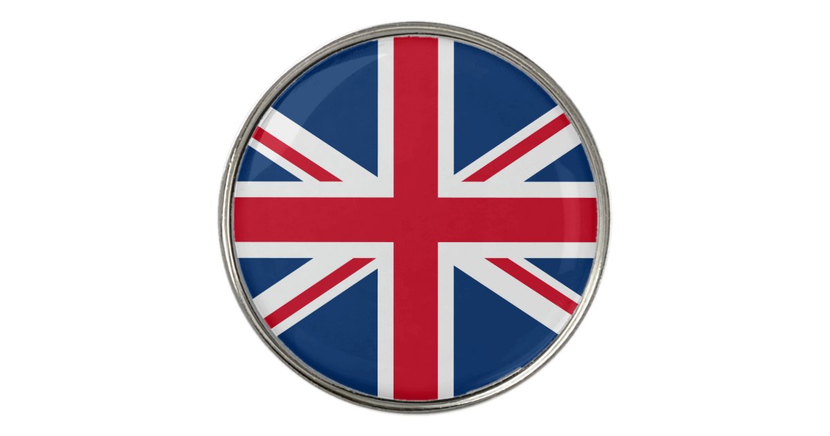 UK Great Britain Union Jack Flag Golf Ball Marker Zazzle