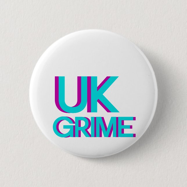 uk grime music pinback button (Front)