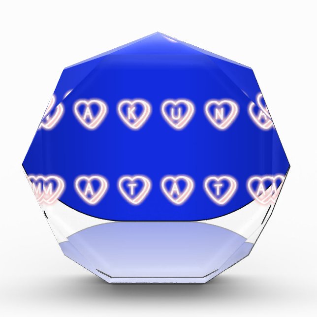 UK Hakuna Matata Art Print Acrylic Award (Front)