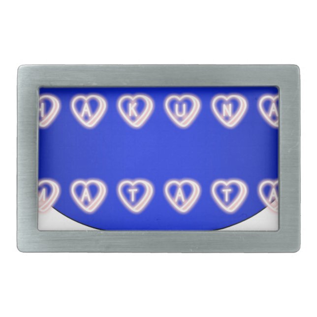 UK Hakuna Matata Art Print Belt Buckle (Front)