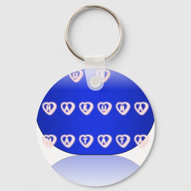 UK Hakuna Matata Art Print Keychain (Front)