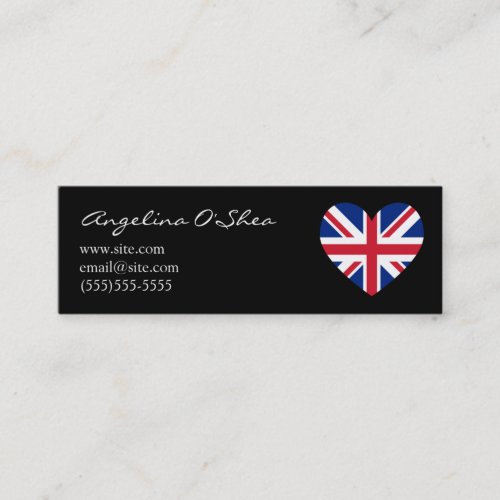 UK Heart Skinny Business Card