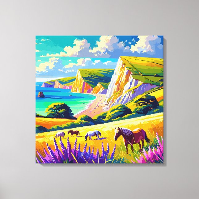 uk Jurassic coast canvas print (Front)