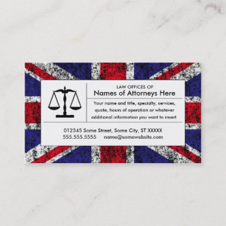 uk justice scale business card