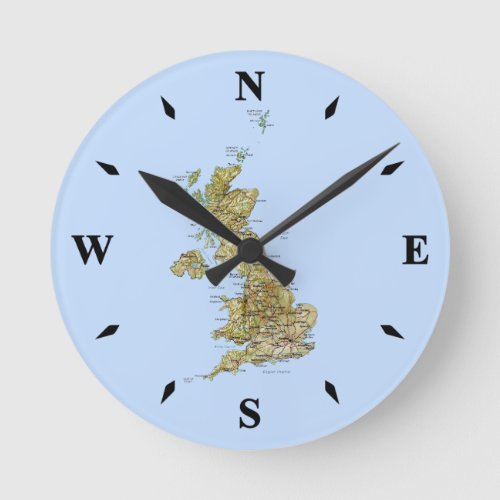UK Map Clock