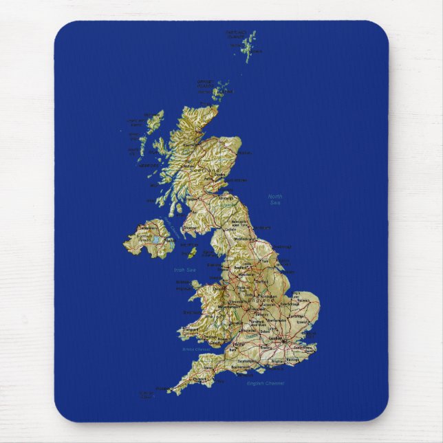 UK Map Mousepad (Front)