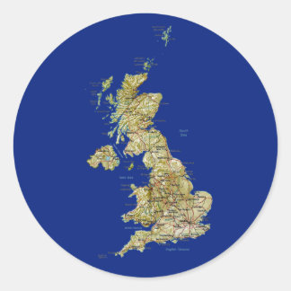 UK Map Sticker