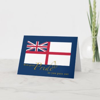 Uk Navy Passing Out British White Ensign & Anchor Card by PennyCorkDesigns at Zazzle