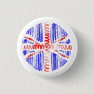 UK on White Pinback Button
