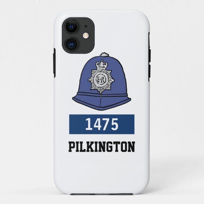 UK Police Constable Helmet - Add Number & Name
