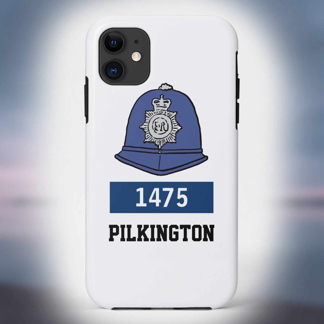 UK Police Constable Helmet - Add Number & Name Case-Mate iPhone Case (Creator Uploaded)