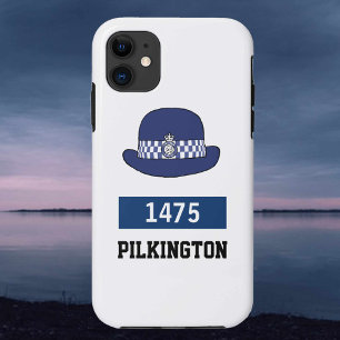 UK Police Female WPC Hat - Add Number & Name iPhone 11 Case