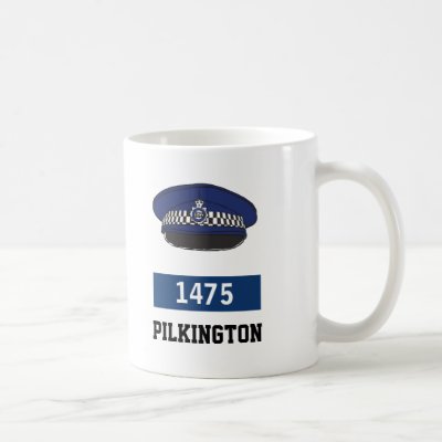 UK Police Flat Cap - Add Number & Name Coffee Mug