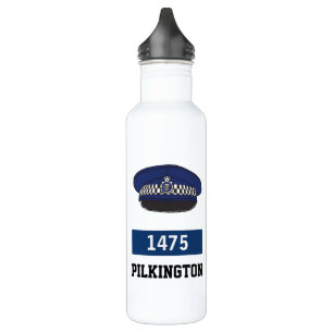 UK Police Flat Cap - Add Number & Name. Police Stainless Steel Water Bottle
