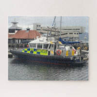 UK Police Patrol Boat, Rothesay, Isle of Bute Jigsaw Puzzle