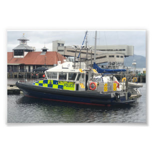 UK Police Patrol Boat, Rothesay, Isle of Bute Photo Print