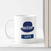 UK Police Woman with WPC Hat - Add Badge Number Coffee Mug