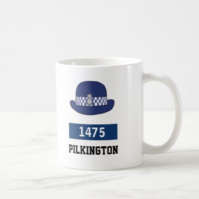 UK Police WPC Hat - Add Number & Name Coffee Mug