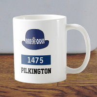 UK Police WPC Hat - Add Number & Name Coffee Mug