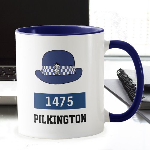 UK Police WPC Hat _ Add Number  Name Mug