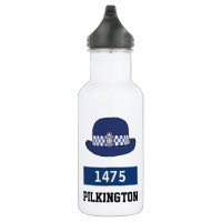 UK Police WPC Hat - Add Number & Name Stainless Steel Water Bottle