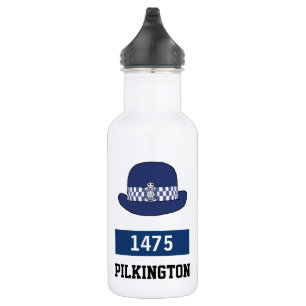 UK Police WPC Hat - Add Number & Name Stainless Steel Water Bottle