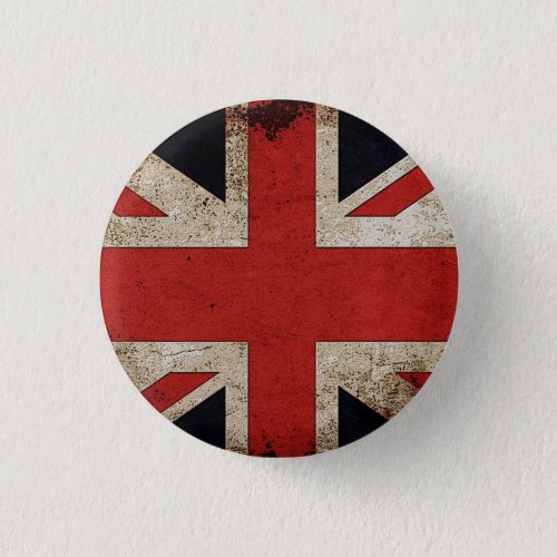 UK Pride Grunge UK Flag Pinback Button