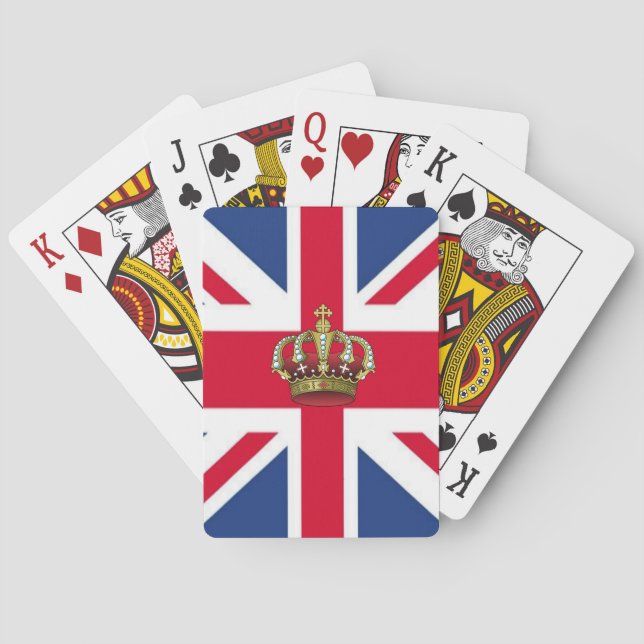 UK Queen Crown Playing Cards (Back)