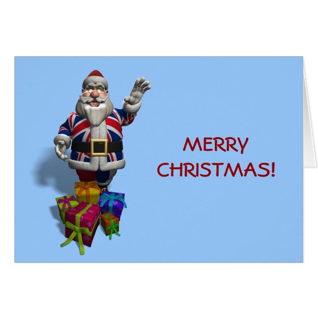 UK Santa Claus Cards (Front Horizontal)
