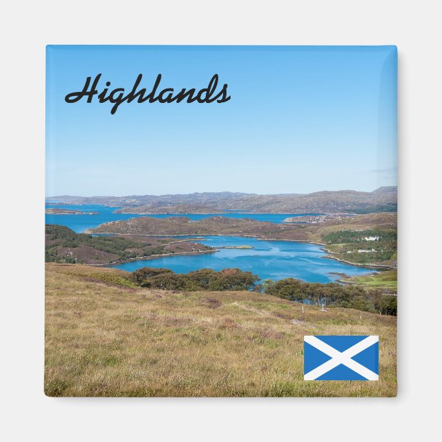 UK, Scotland - Scottish Highlands seascape Magnet (Front)
