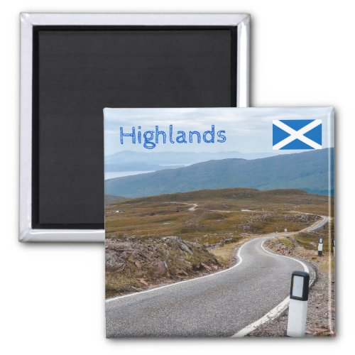 UK Scotland _ Single_track road Magnet