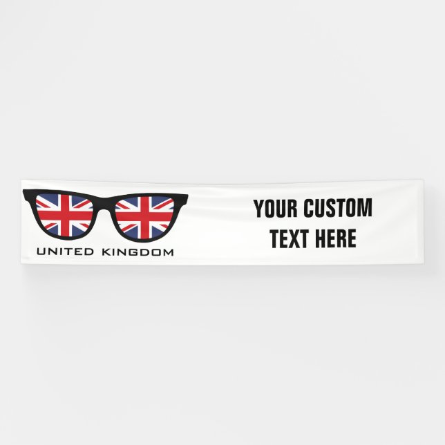 UK Shades custom text & color banner (Horizontal)