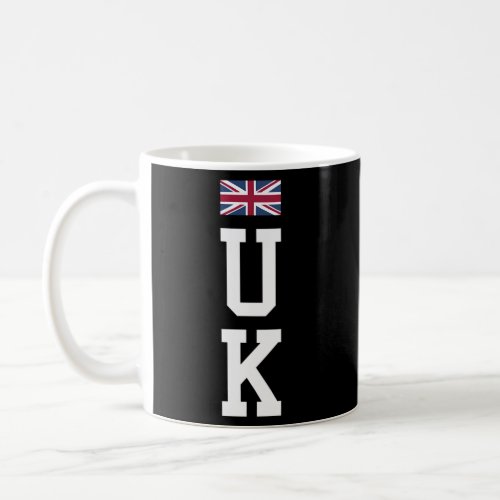 Uk T Text British Union Jack Flag Coffee Mug