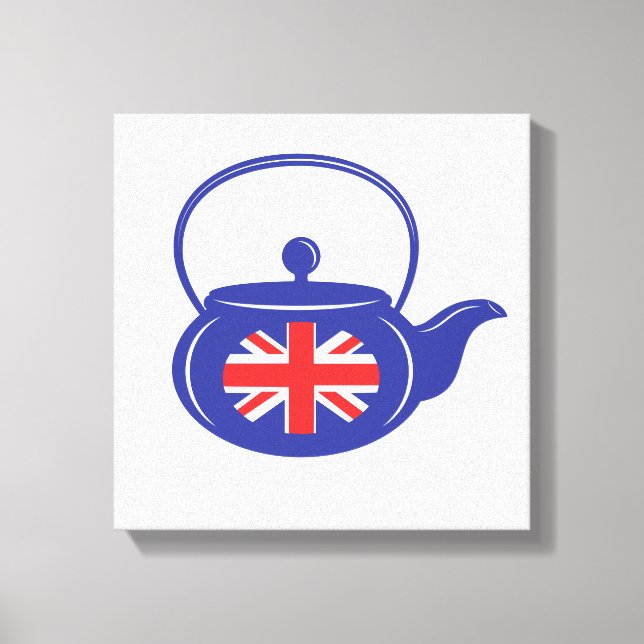 UK Teapot Wrapped Canvas (Front)