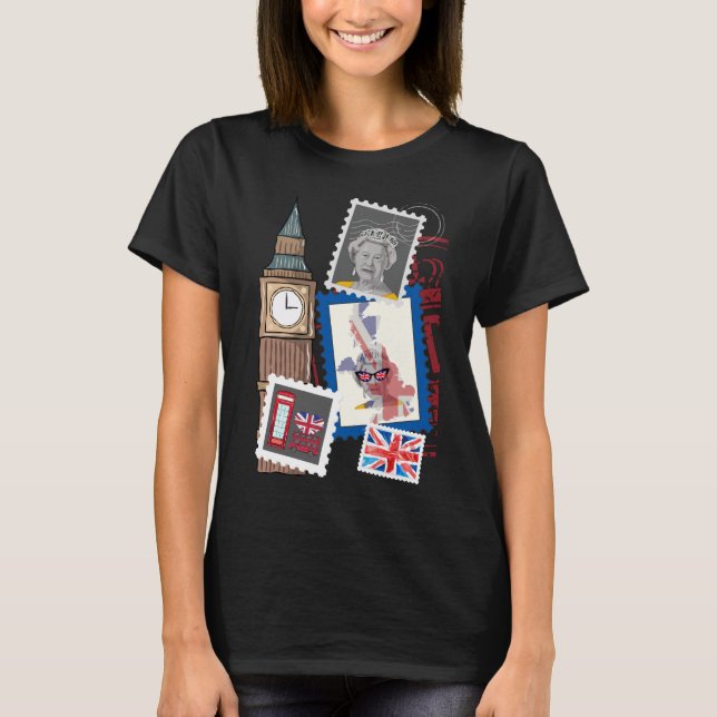UK Travel London Tourist Souvenir, Big Ben  T-Shirt (Front)