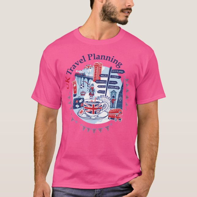 Uk Travel Planning Logo T-Shirt (Front)