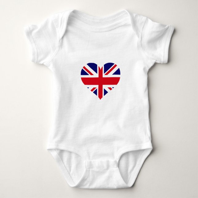 UK Union Jack Baby Bodysuit (Front)
