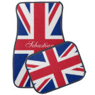 UK Union Jack British Flag Personalized Car Floor Mat UK Union Jack British Flag Personalized Car Floor Mat