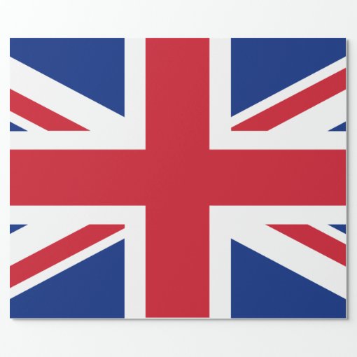 UK Union Jack British Flag Wrapping Paper | Zazzle