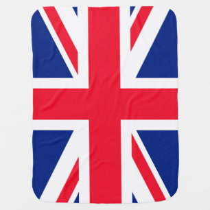 UK Union Jack British Patriotic Flag Receiving Blanket