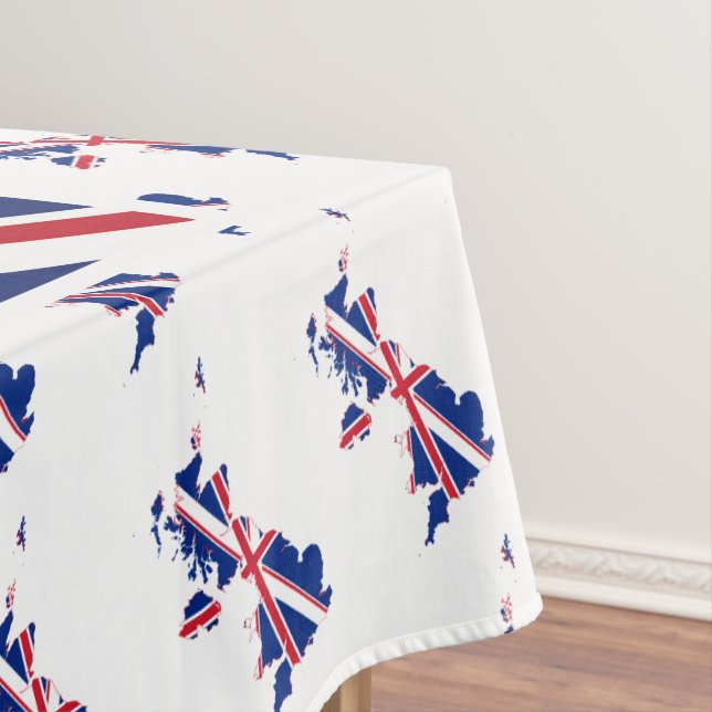 UK UNION JACK British Patriotic Tablecloth (In Situ)