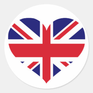 UK Union Jack Classic Round Sticker